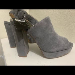 Faux Suede Slingback shoes